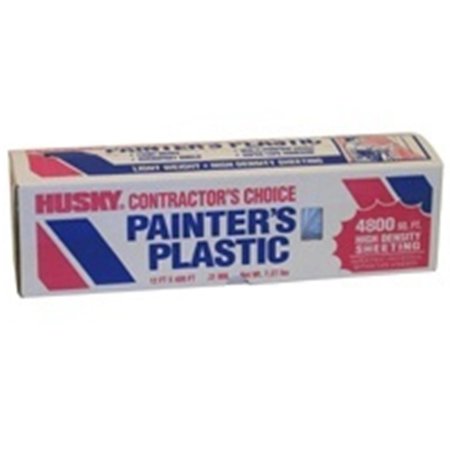 POLY-AMERICA 03512H 12 x 400 Ft. .0035 Mil High Density Painters Poly Film PO386803